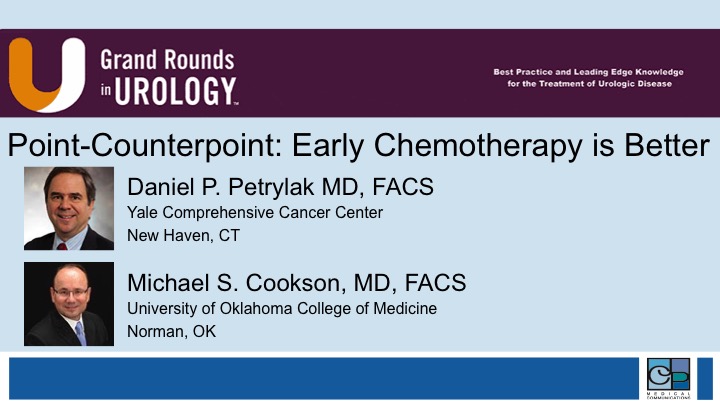 Point Counterpoint Mcot Dr. Daniel P. Petrylak and Dr. Michael S. Cookson | Point-Counterpoint