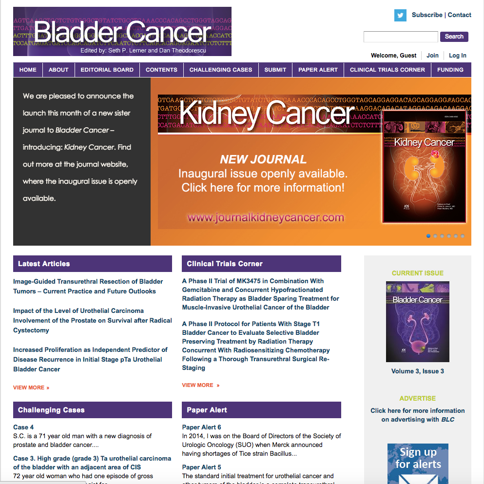 Bladder Cancer Journal