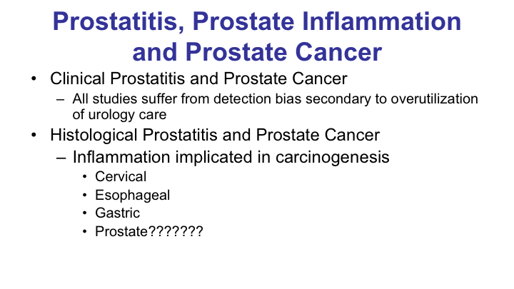prostatitis vs prostate cancer symptoms)