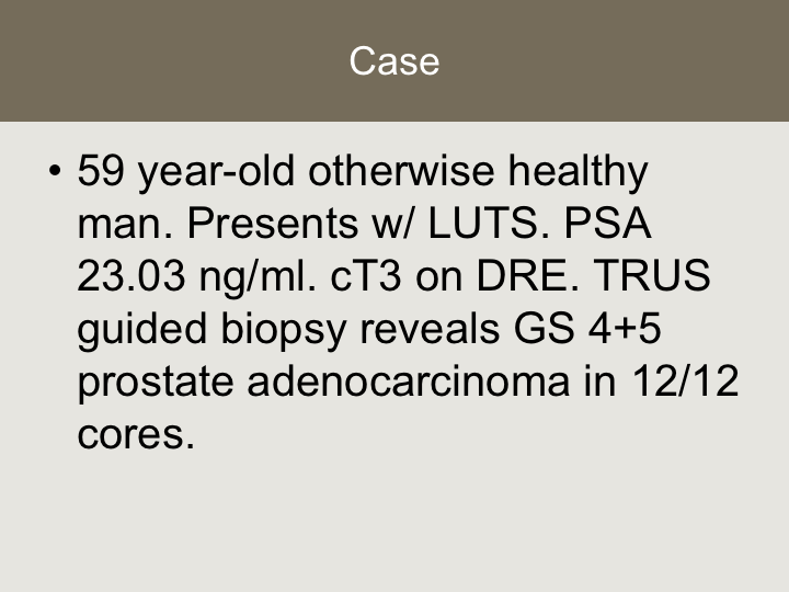 prostate cancer case presentation ppt