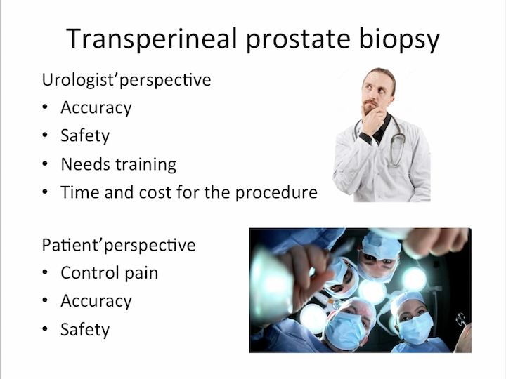 a prostate tour transzureálása