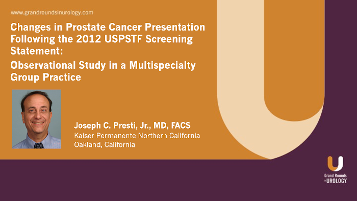 Changes in PCa Presentation After 2012 USPSTF Screening Statement