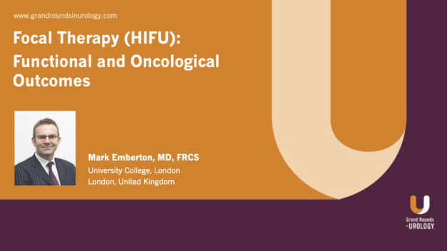 Focal Therapy (HIFU): Functional and Oncological Outcomes