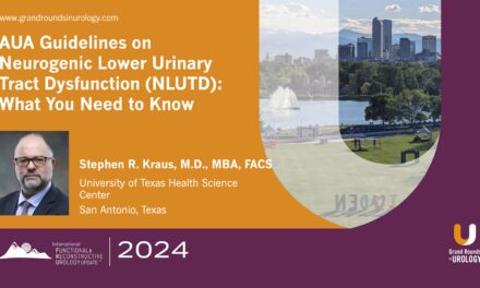 AUA Guidelines on Neurogenic Lower Urinary Tract Dysfunction