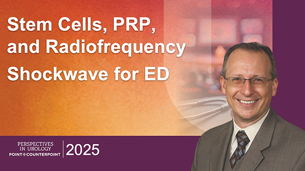 Stem Cells, PRP, & Radiofrequency Shockwave for ED